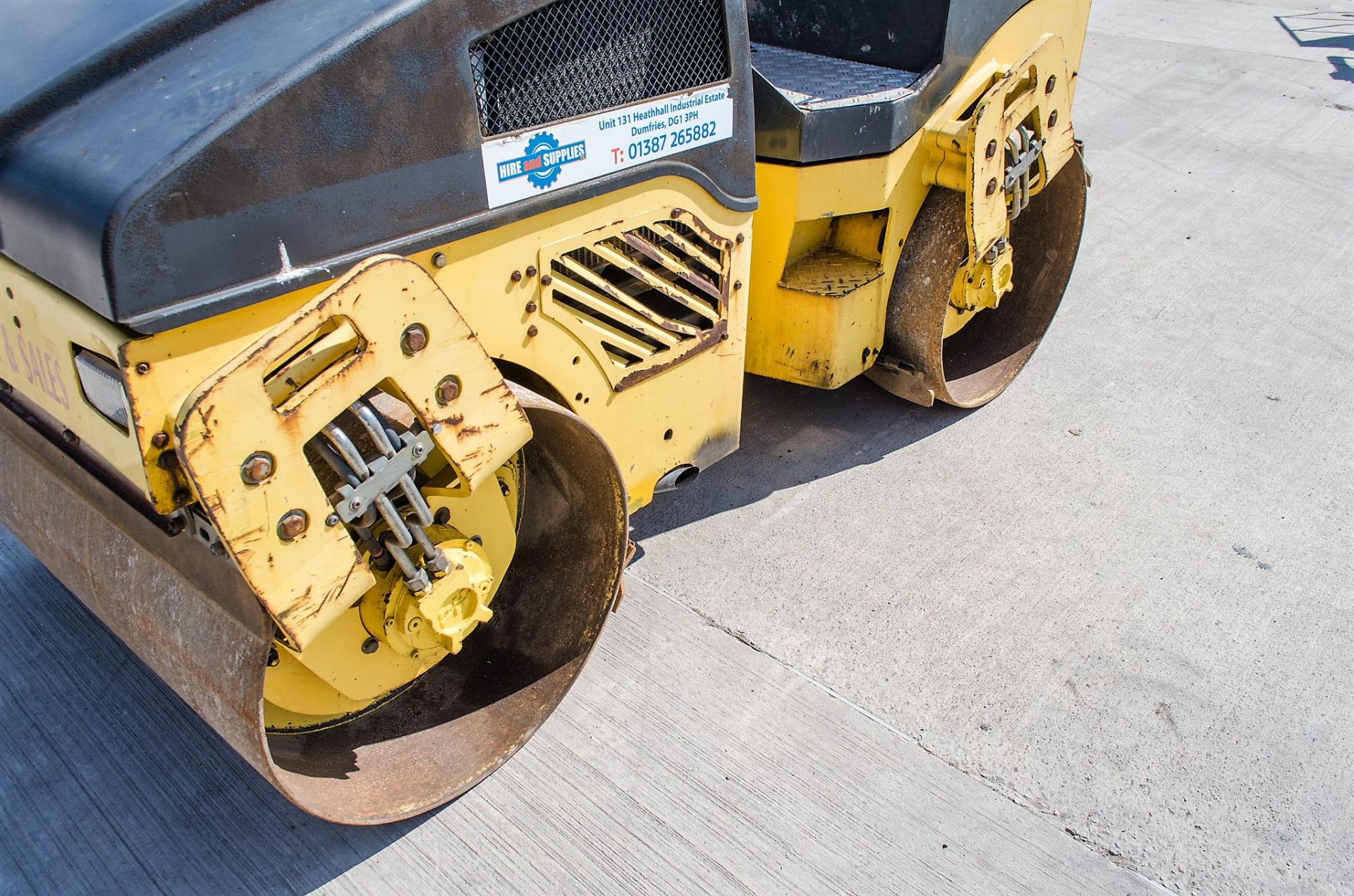 Bomag BW120 AD-4 double drum ride on roller Year: 2007 S/N: 25154 Recorded Hours: 1602 WSS16352 HS - Image 9 of 16