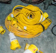 Quantity of 110v extension leads