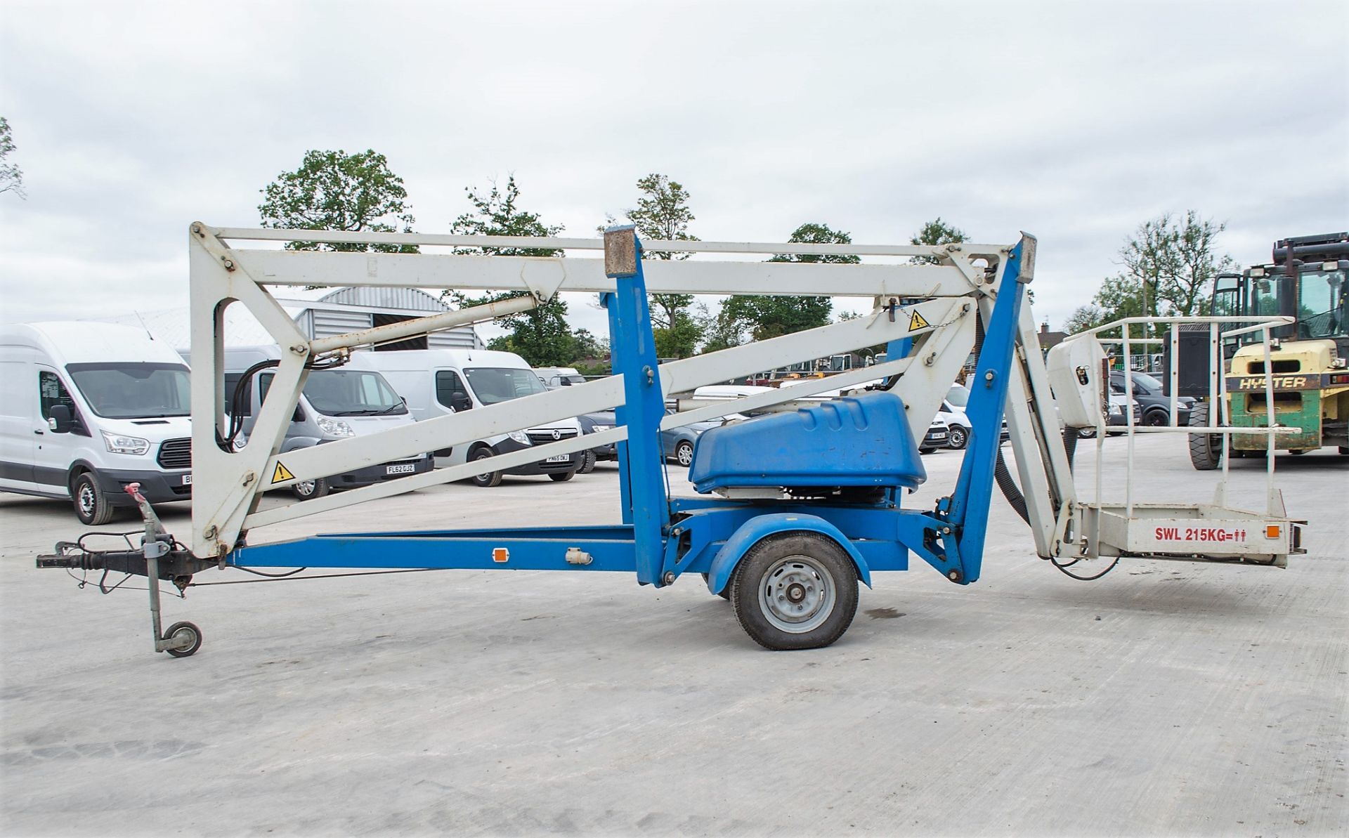 SEV Arial Access K13HS battery electric fast tow mobile articulated boom access platform Year: - Image 6 of 15