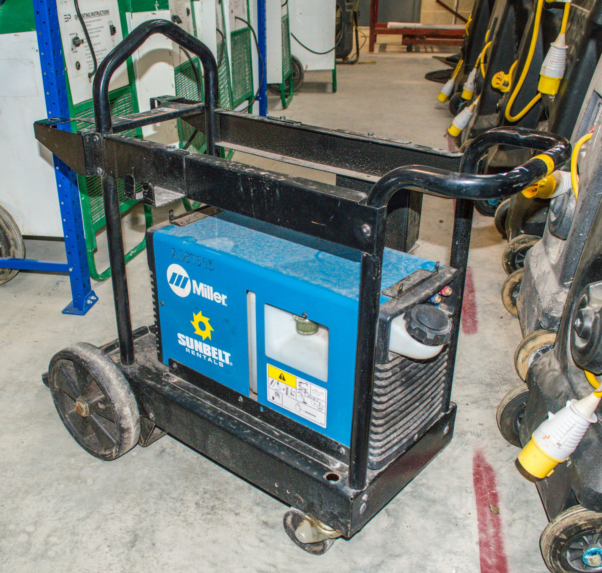 Miller Coolmate 1.3 110v welder water cooler c/w trolley A687393