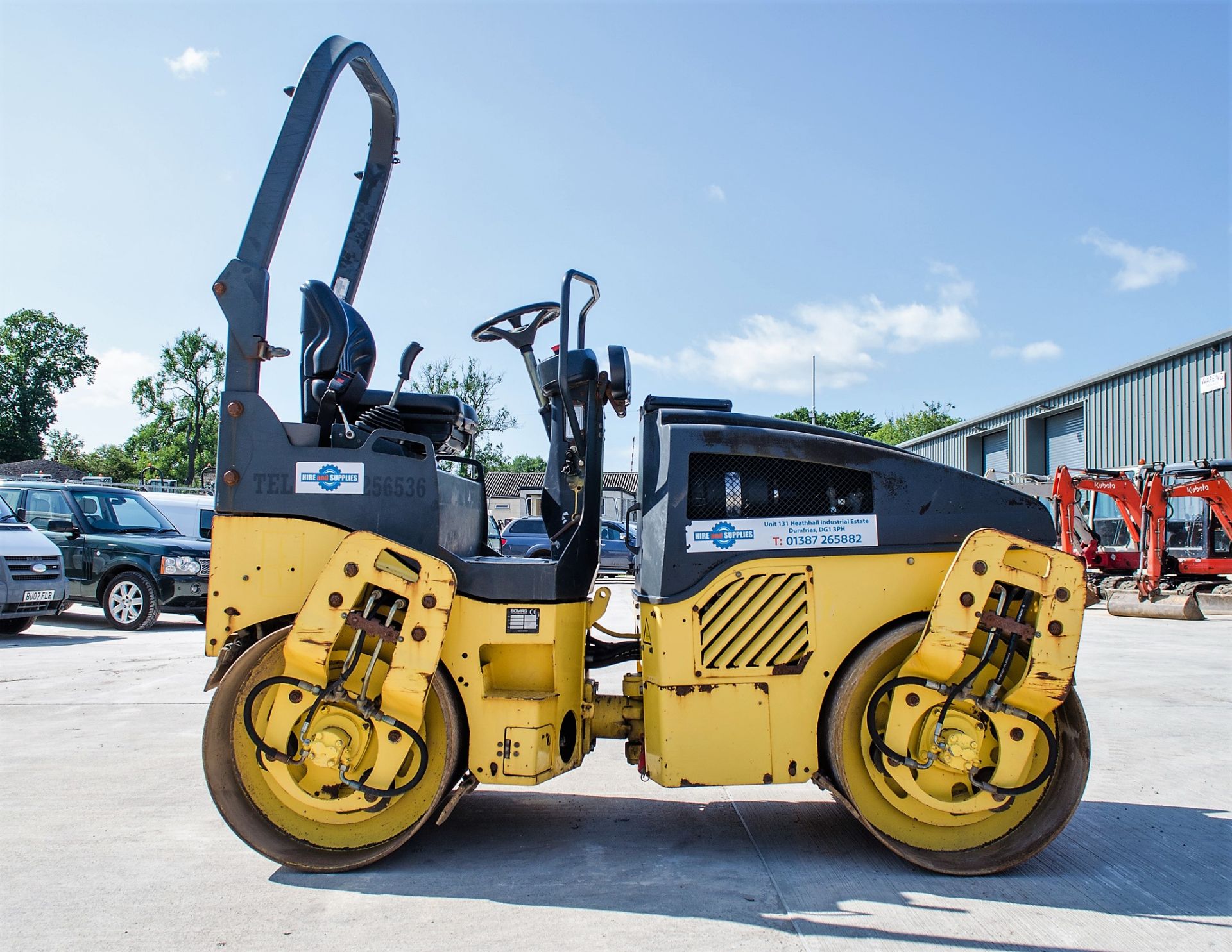 Bomag BW120 AD-4 double drum ride on roller Year: 2007 S/N: 25154 Recorded Hours: 1602 WSS16352 HS - Image 7 of 16