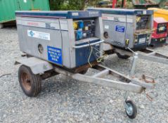 Honda EX10D diesel driven fast tow mobile generator Recorded Hours: 0572 16379