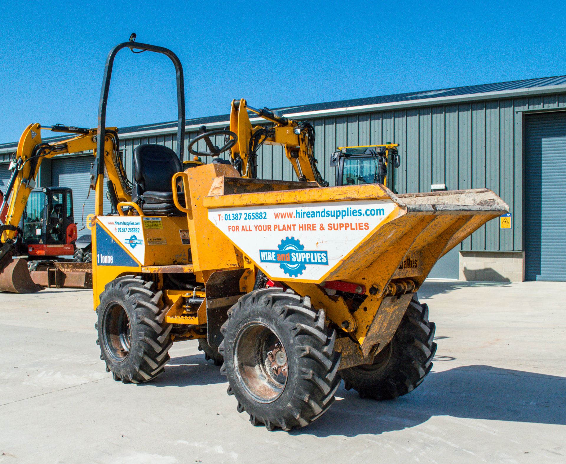 Thwaites 1 tonne hi-tip dumper Year: 2014 S/N: 7434 Recorded Hours: 1295 18272 - Image 2 of 18