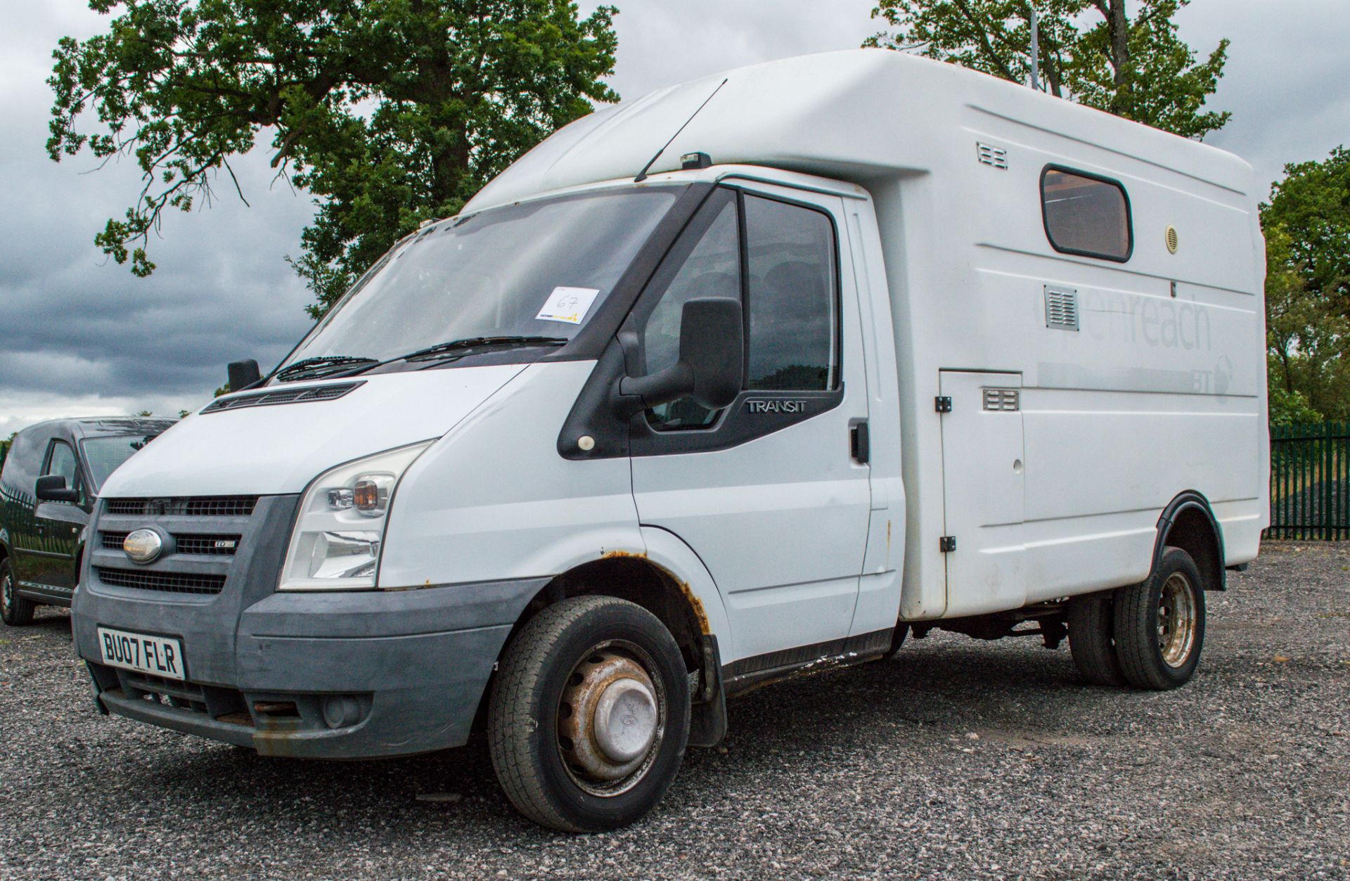 Ford Transit 100 T350M 2402cc diesel box van Registration number: BU07 FLR Date of registration: