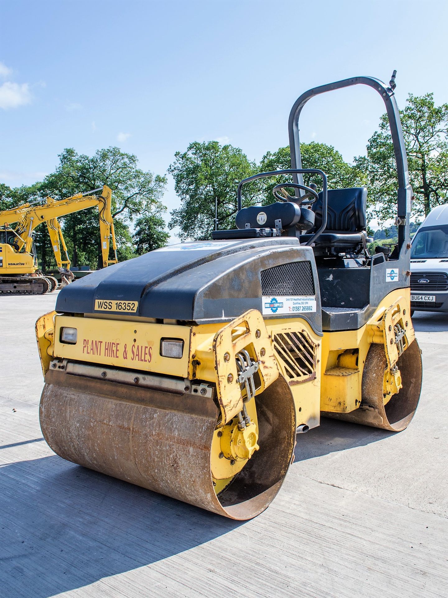 Bomag BW120 AD-4 double drum ride on roller Year: 2007 S/N: 25154 Recorded Hours: 1602 WSS16352 HS