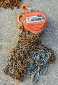 William Hackett 1 tonne 6 metre chain block