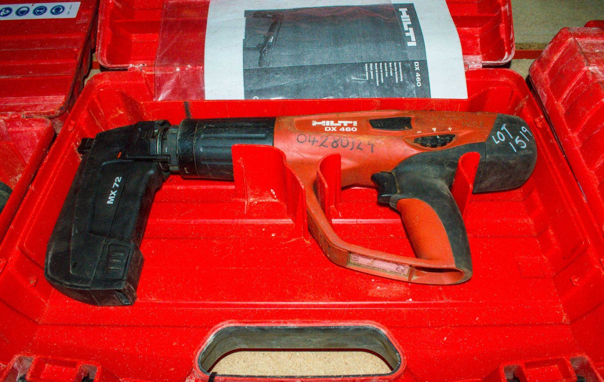 Hilti DX460 nail gun c/w carry case 04280129