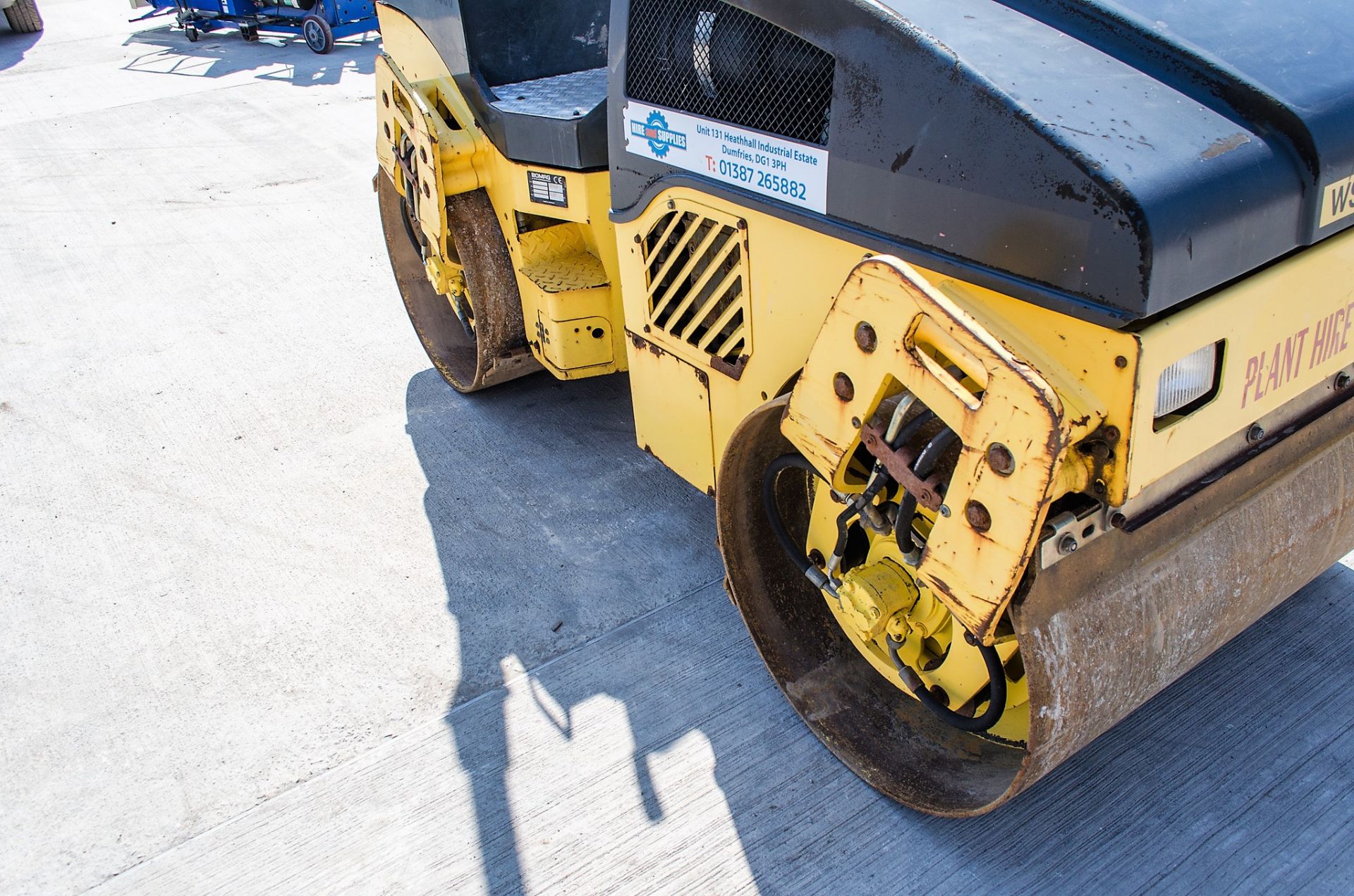 Bomag BW120 AD-4 double drum ride on roller Year: 2007 S/N: 25154 Recorded Hours: 1602 WSS16352 HS - Image 10 of 16