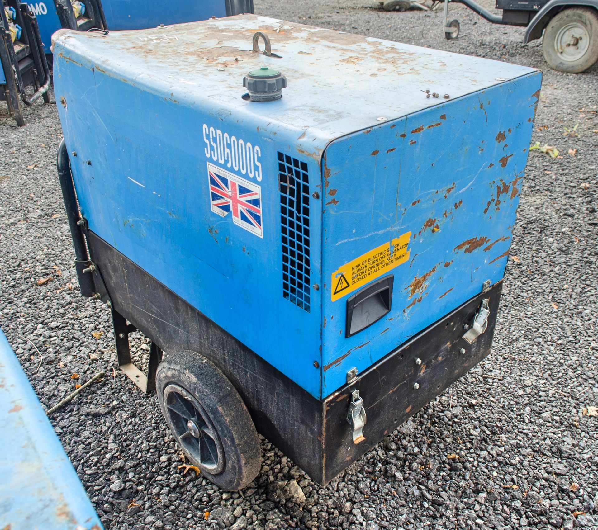 Stephill SSD6000S 6 kva diesel driven generator Recorded Hours: 3116 12521039 - Image 2 of 4