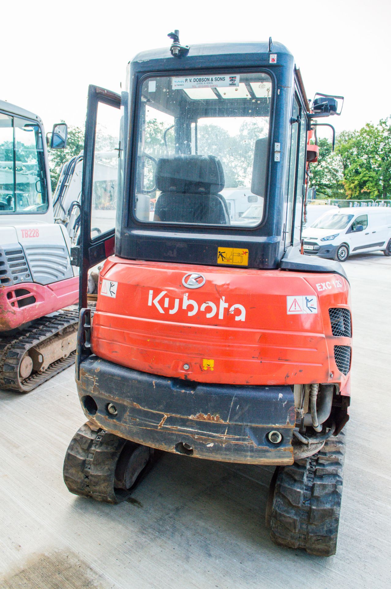 Kubota KX61-3 2.6 tonne rubber tracked excavator  Year: 2014 S/N: 80674 Recorded hours: 3355 piped & - Image 7 of 15