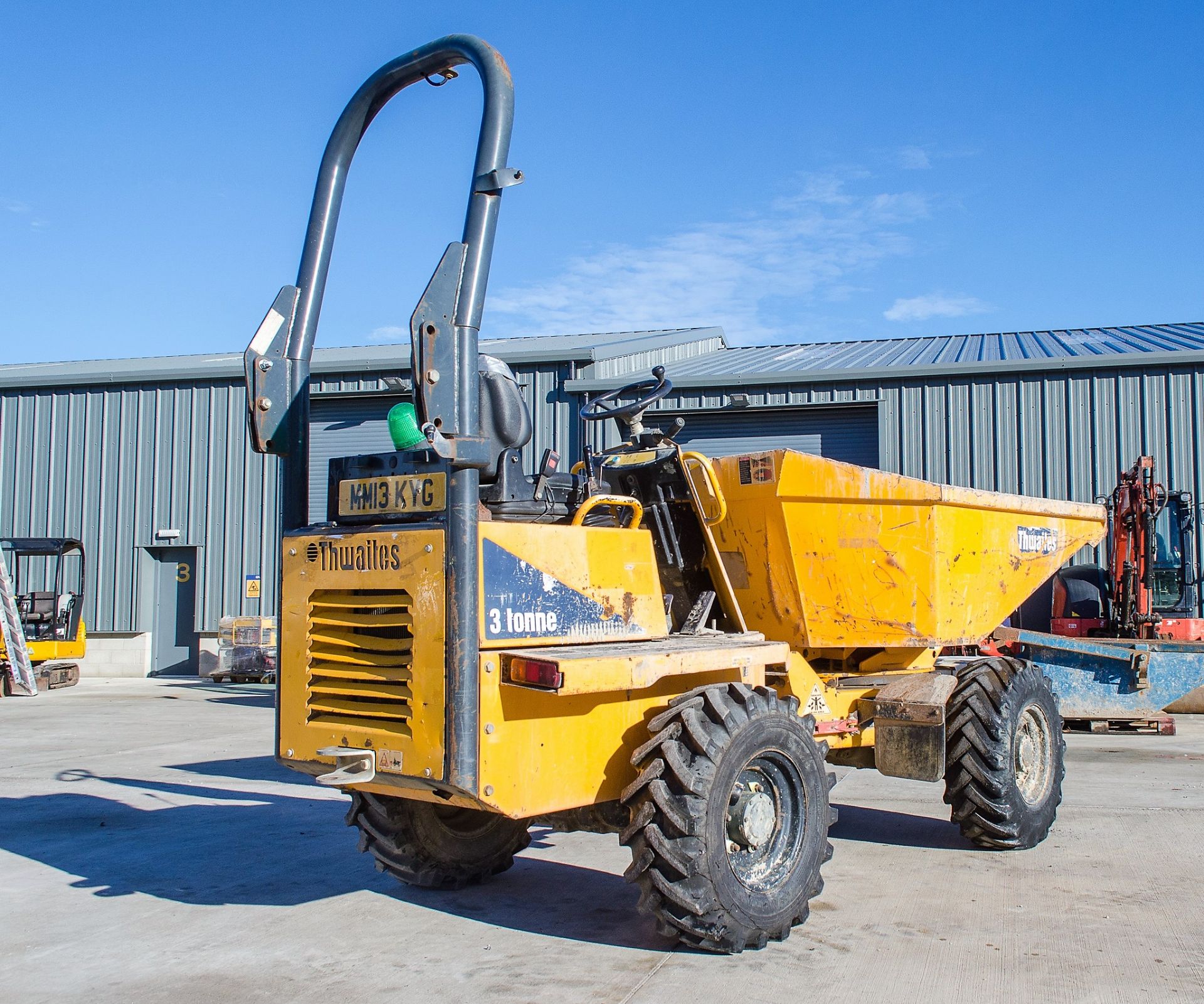 Thwaites 3 tonne swivel skip dumper  Year: 2013 S/N: C5134 Recorded Hours: 1903 ** Engine - Image 4 of 20