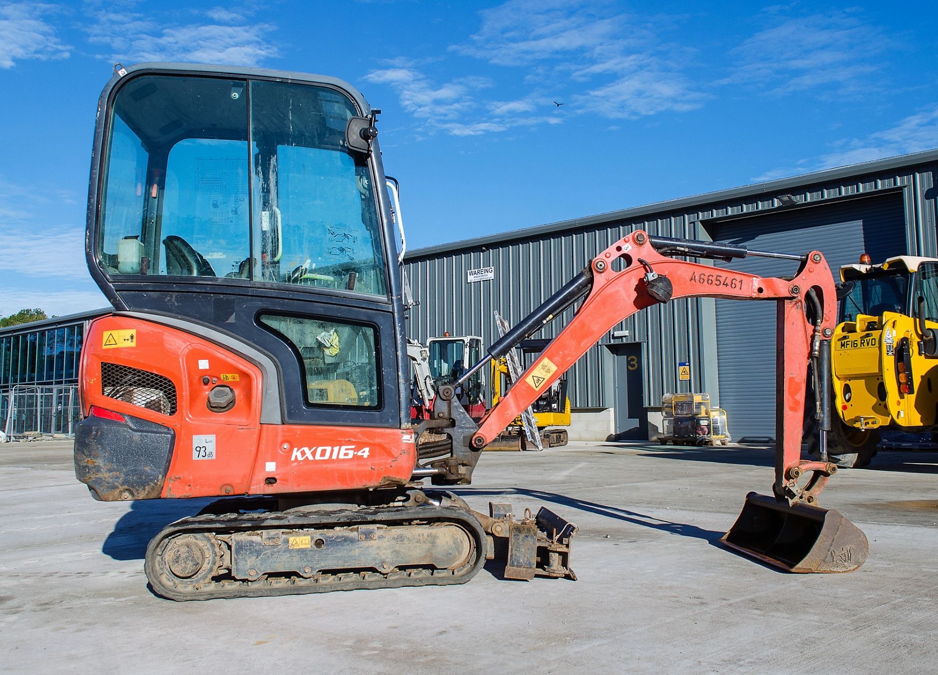 Kubota KX016-4 1.5 tonne rubber tracked mini excavator Year: 2015 S/N: 58688 Recorded Hours: 1736 - Image 8 of 19