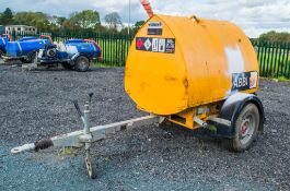 Western Abbi 950 litre fast tow bunded fuel bowser c/w hand pump, delivery hose & trigger nozzle