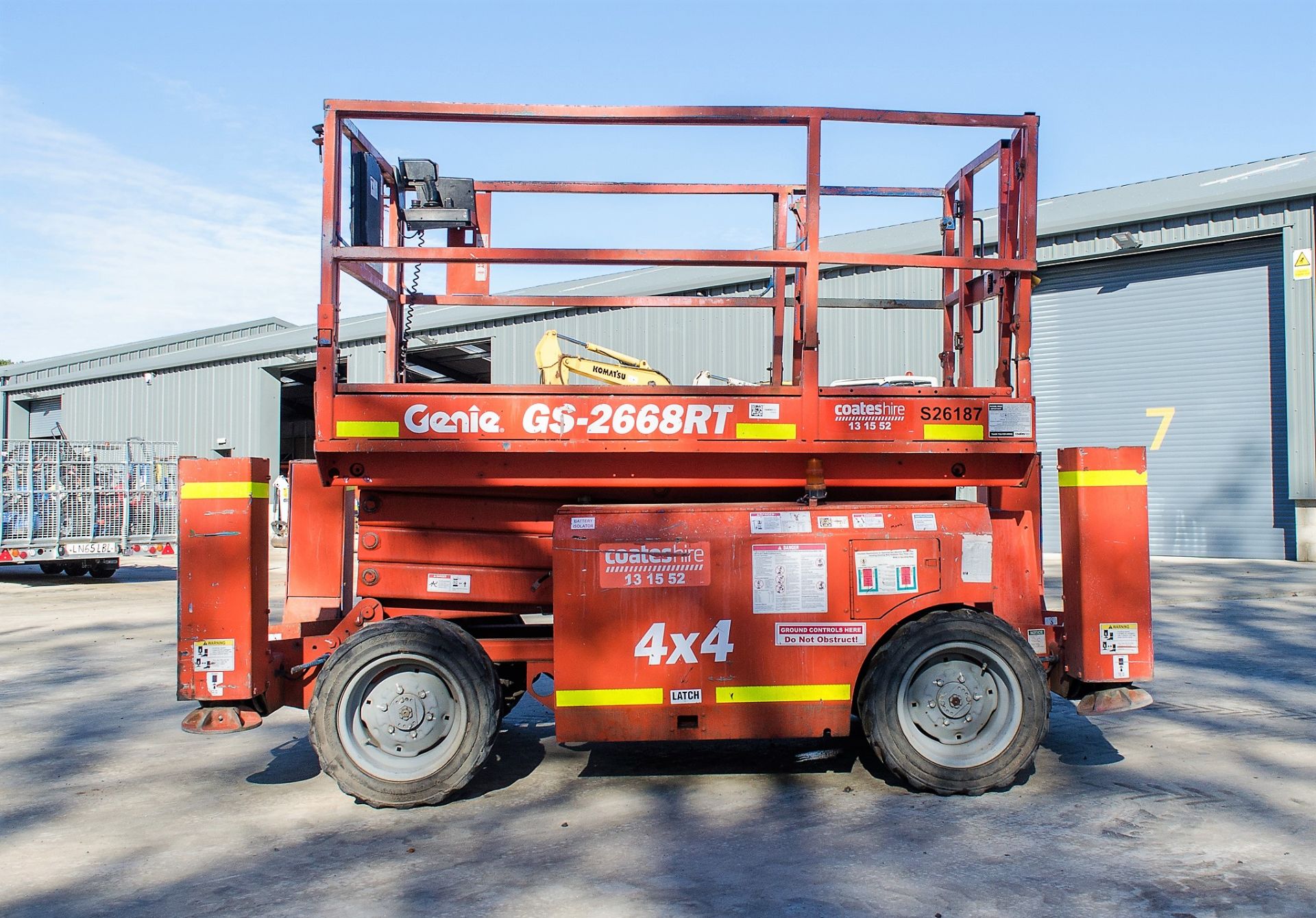 Genie GS - 2668 RT diesel driven 4 x 4 scissor lift  Year: 2006 S/N: GS6086-47270 Recorded Hours: - Image 8 of 18
