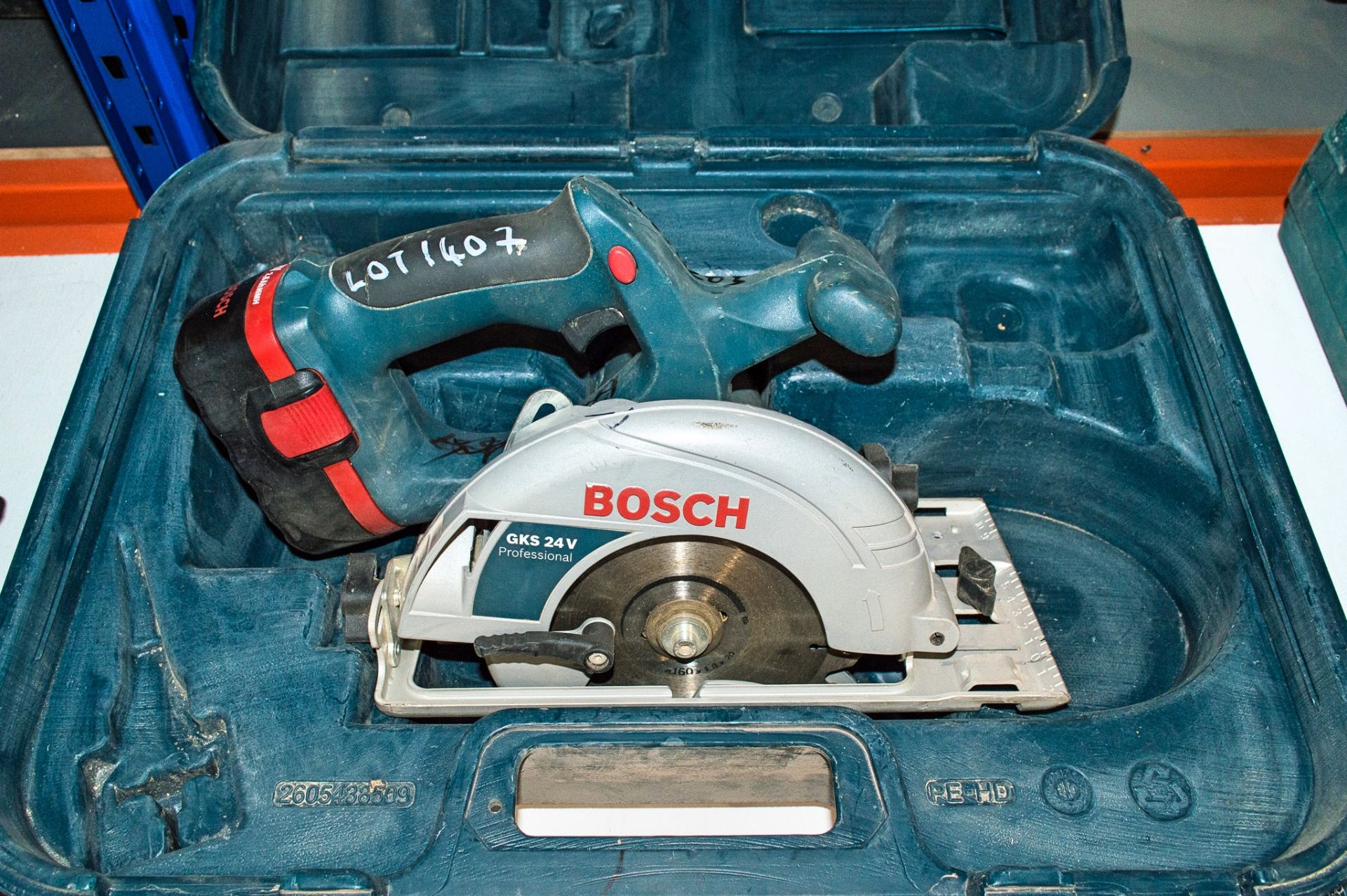 Bosch GKS 24v cordless circular saw c/w battery 02850205 ** No charger **