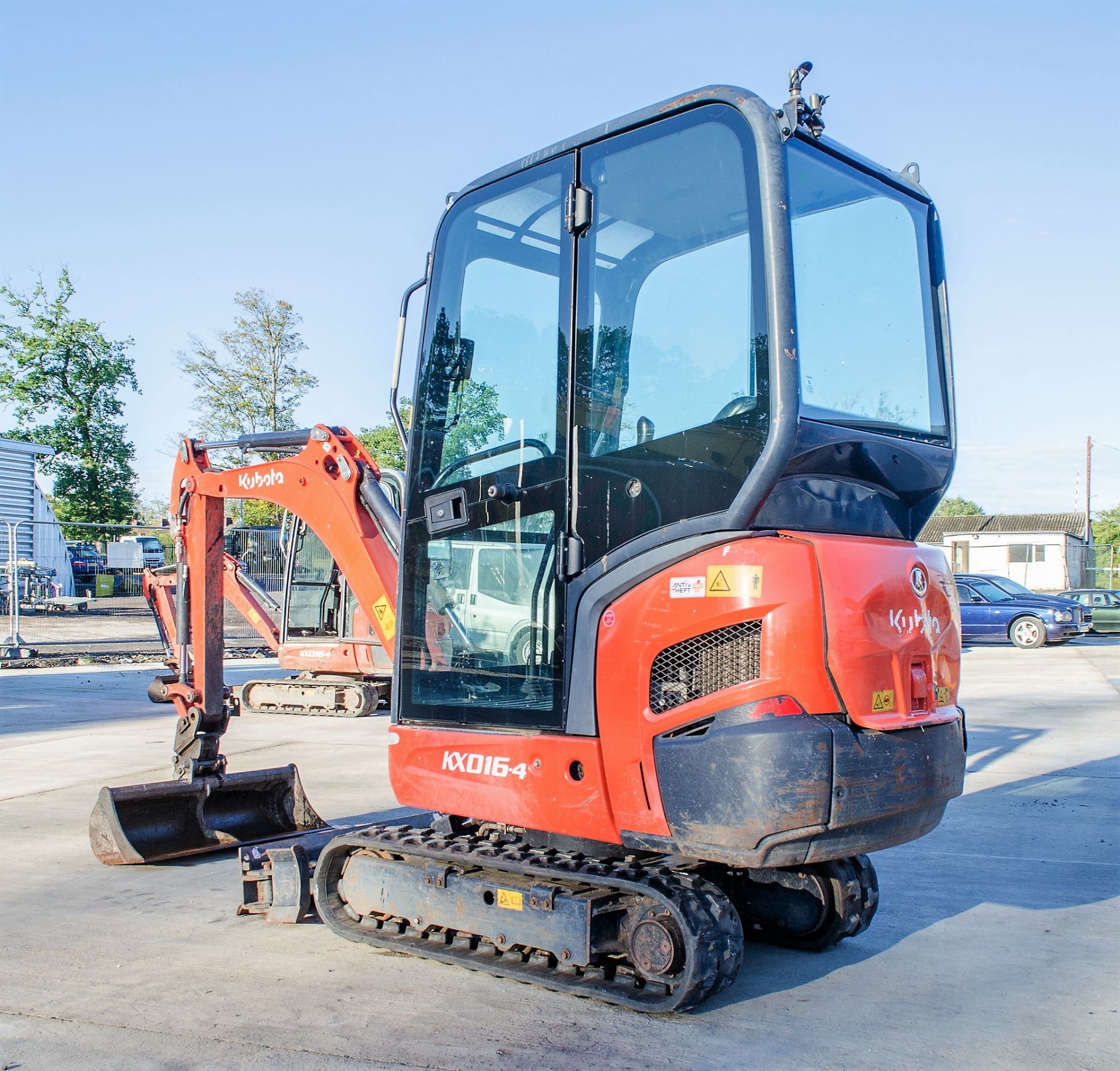 Kubota KX016-4 1.5 tonne rubber tracked mini excavator Year: 2015 S/N: 59296 Recorded Hours: 1652 - Image 3 of 20