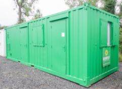 25 ft x 9 ft steel anti vandal welfare site unit Comprising of: Office, Canteen, changing/drying