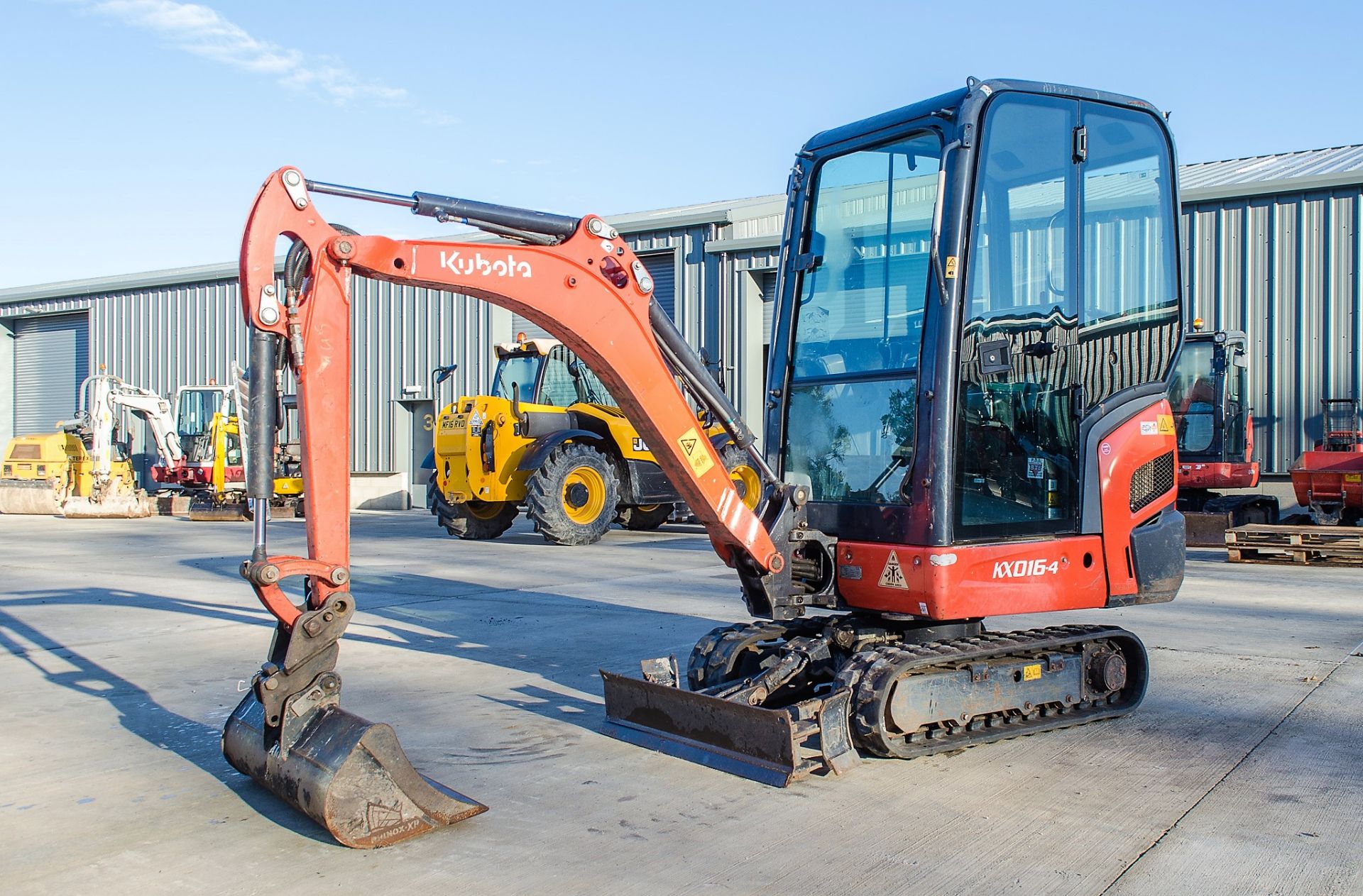 Kubota KX016-4 1.5 tonne rubber tracked mini excavator Year: 2015 S/N: 59296 Recorded Hours: 1652