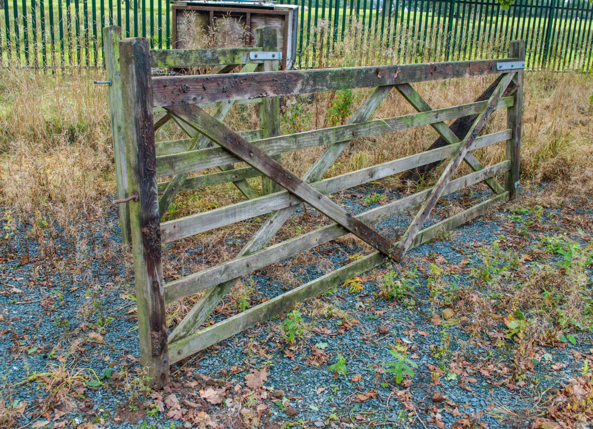12ft and 4 ft timber gate as photographed