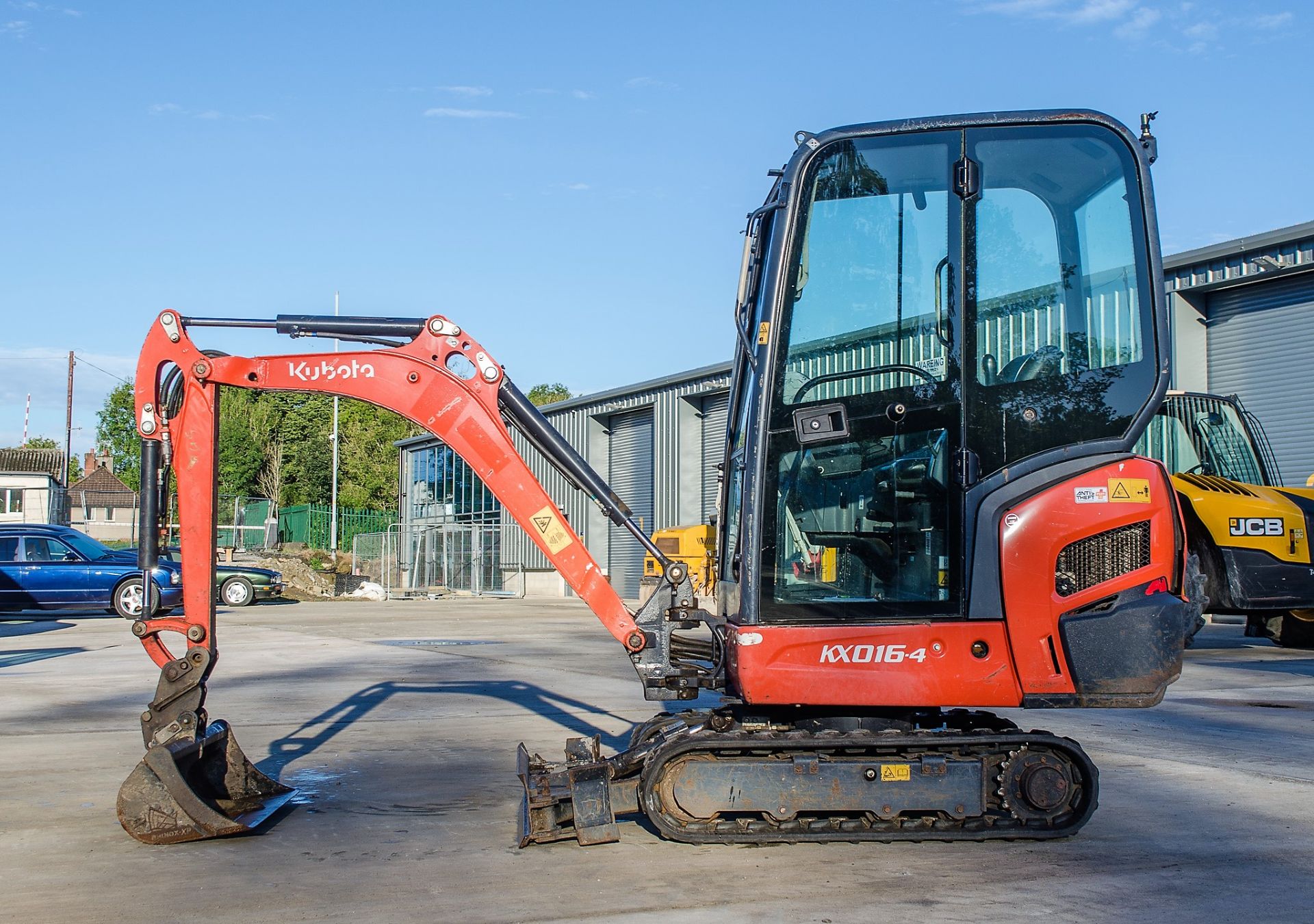 Kubota KX016-4 1.5 tonne rubber tracked mini excavator Year: 2015 S/N: 59296 Recorded Hours: 1652 - Image 8 of 20