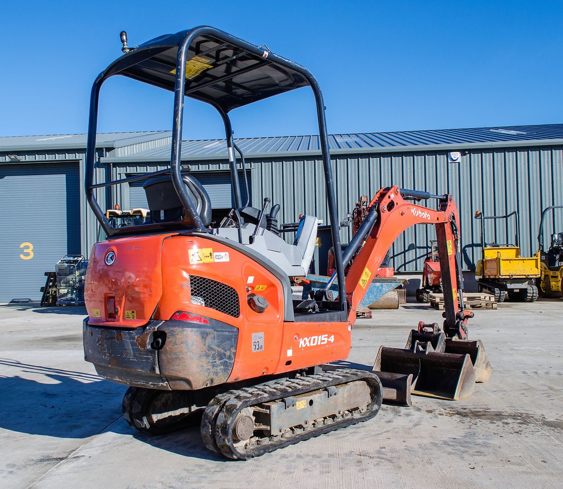 Kubota KX015-4 1.5 tonne rubber tracked mini excavator Year: 2016 S/N: 59647 Recorded Hours: 1527 - Image 4 of 20