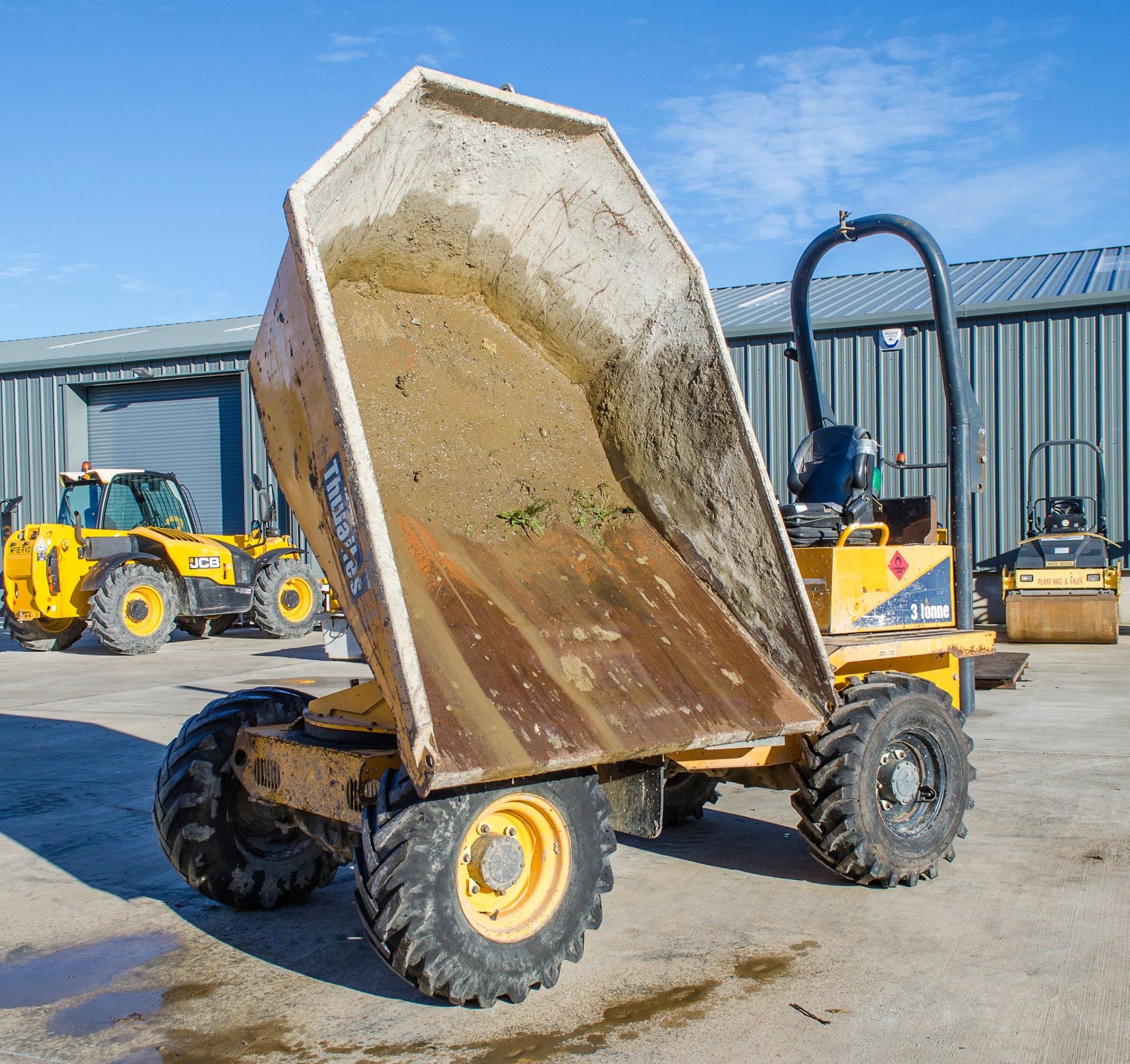 Thwaites 3 tonne swivel skip dumper  Year: 2013 S/N: C5134 Recorded Hours: 1903 ** Engine - Image 7 of 20