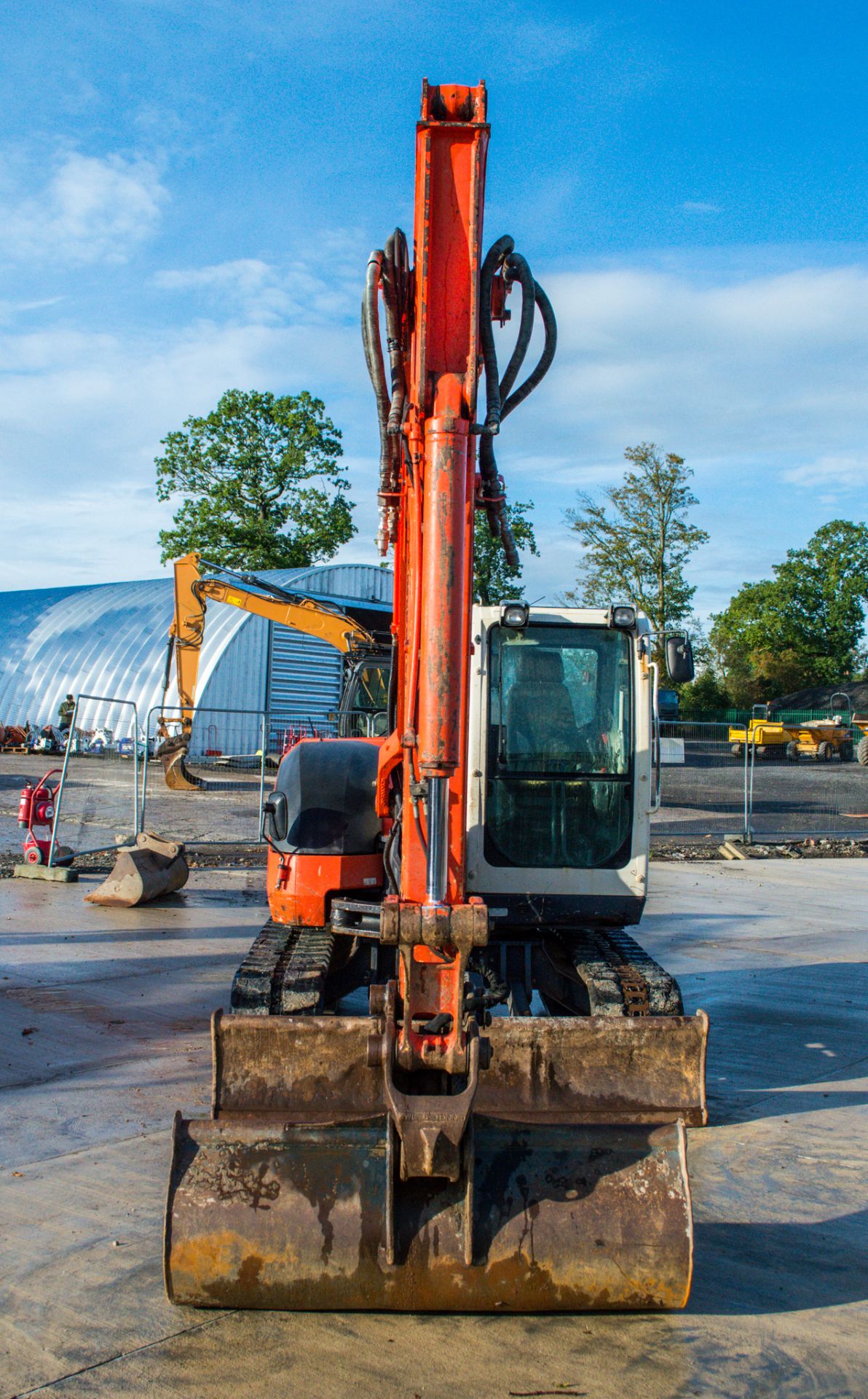 Kubota KX080-3 8 tonne rubber tracked excavator Year: 2012 S/N: 26381 Recorded Hours: 5162 blade, - Image 5 of 18