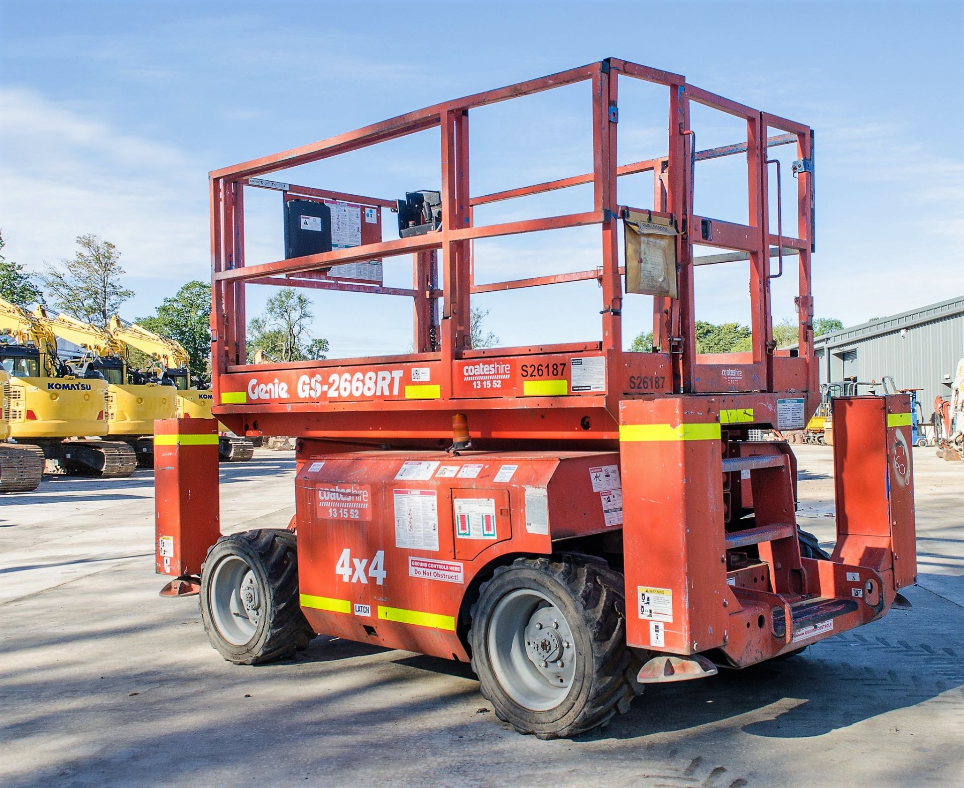 Genie GS - 2668 RT diesel driven 4 x 4 scissor lift  Year: 2006 S/N: GS6086-47270 Recorded Hours: - Image 2 of 18