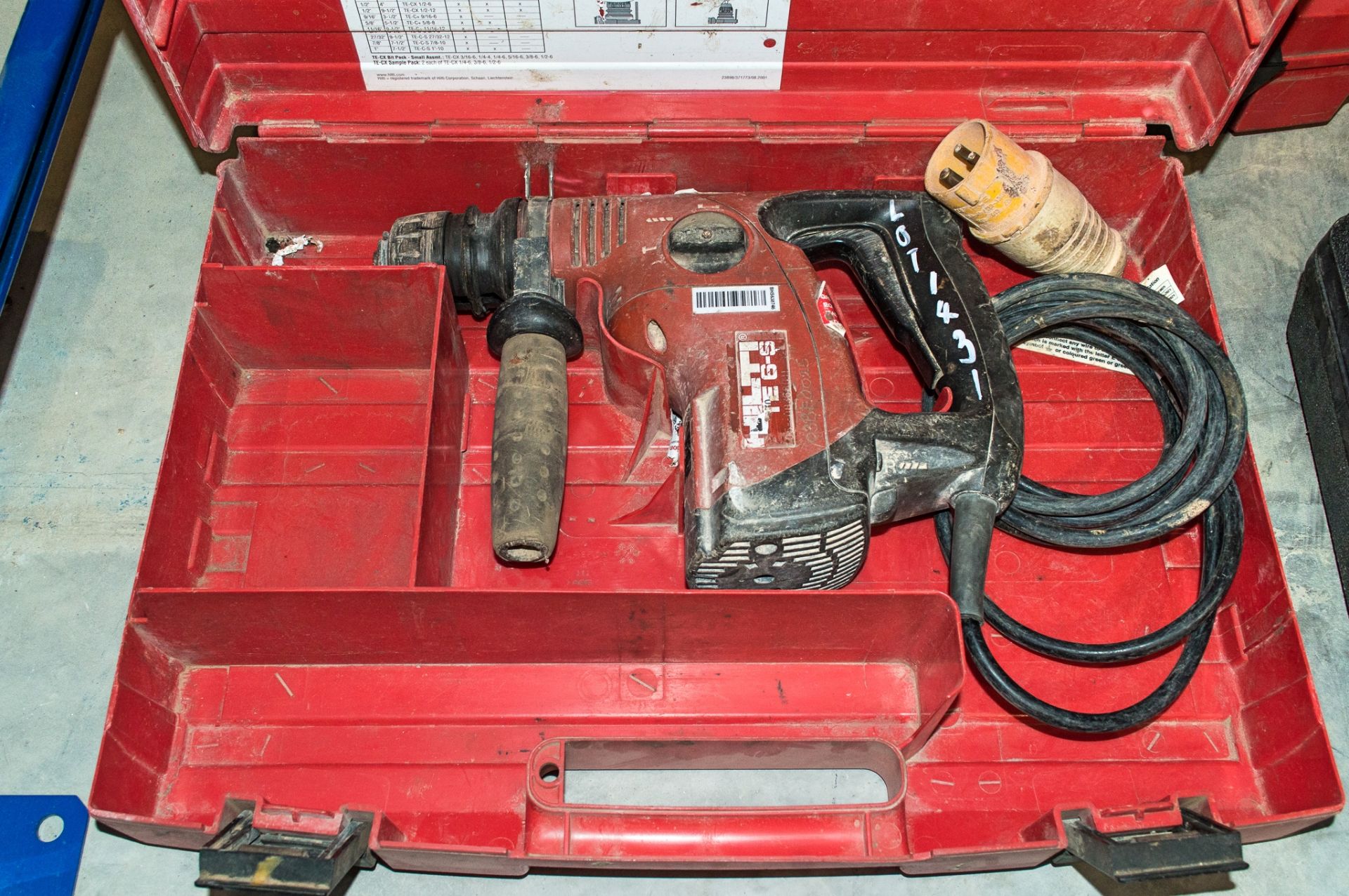 Hilti TE6-S 110v SDS rotary hammer drill c/w carry case 03BE0025