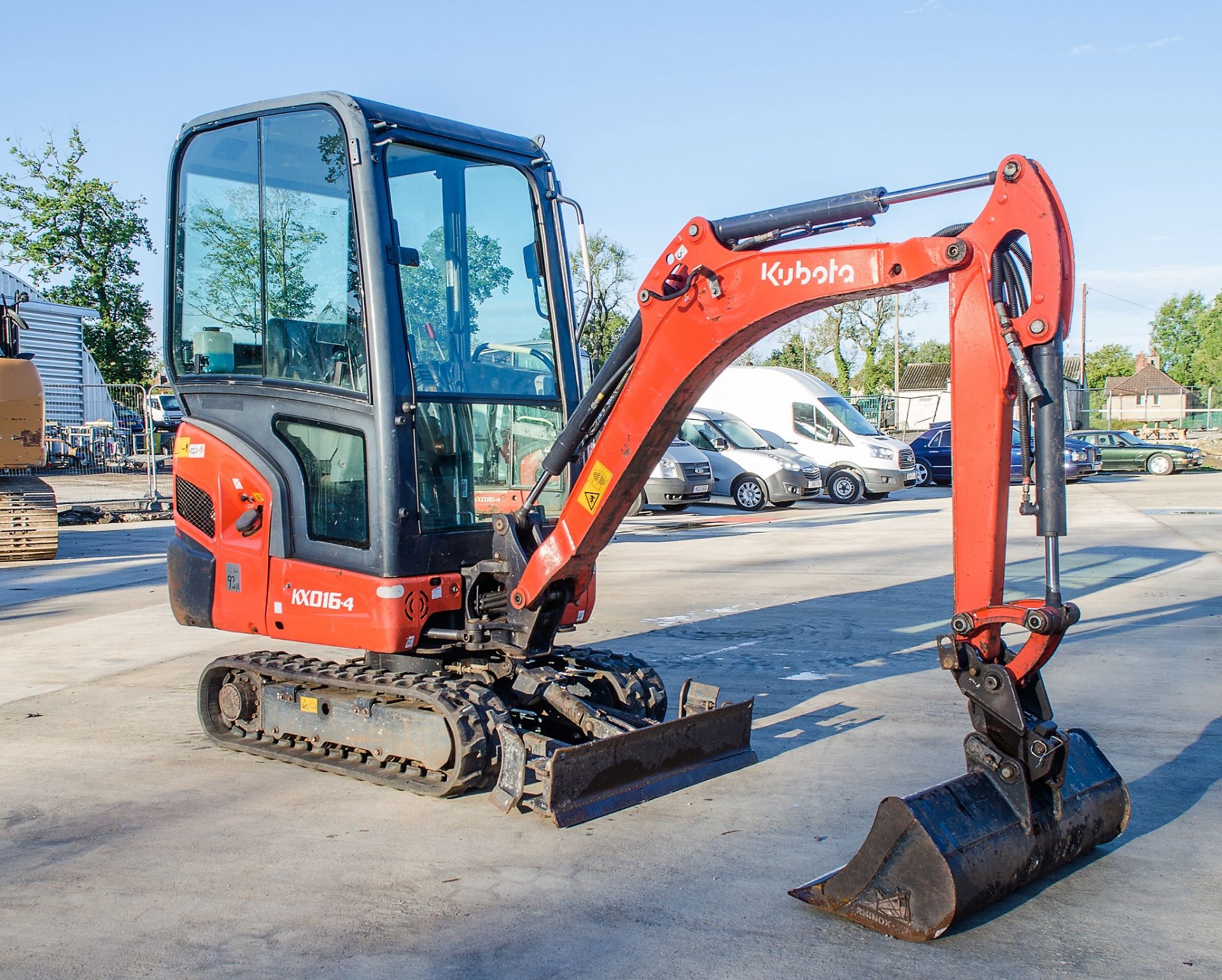 Kubota KX016-4 1.5 tonne rubber tracked mini excavator Year: 2015 S/N: 59296 Recorded Hours: 1652 - Image 2 of 20