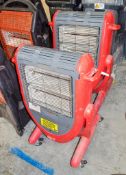 2 - Elite 110v infra red heaters