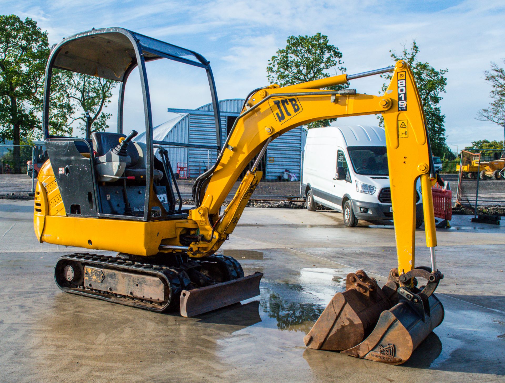 JCB 801.6 1.5 tonne rubber tracked mini excavator S/N: 7491 Recorded Hours: Not displayed (Clock - Image 2 of 17