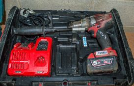 Milwaukee 18v cordless power drill c/w charger, battery & carry case 03BT0880