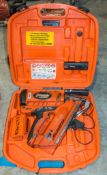 Paslode IM350+ nail gun c/w charger, 2 - batteries & carry case 04220563