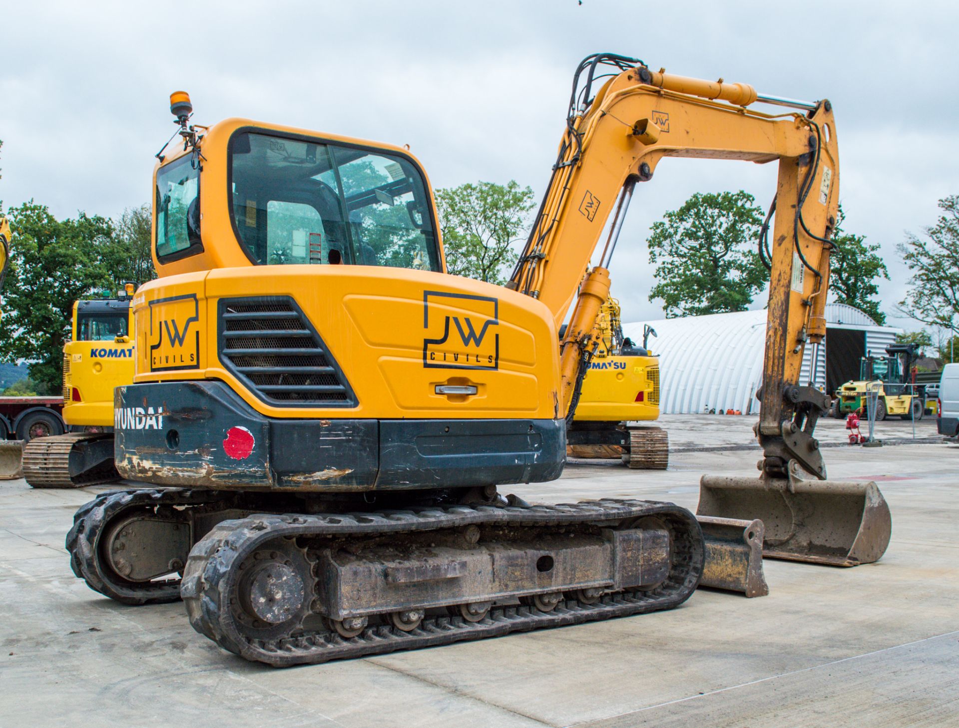 Hyundai Robex 80 CR-R 8 tonne rubber tracked excavatorYear: 2014S/N: 00720Recorded Hours: 5384c/w - Image 3 of 17