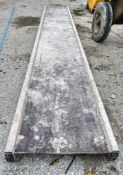 Aluminium staging board approx. 10 foot long  A944709