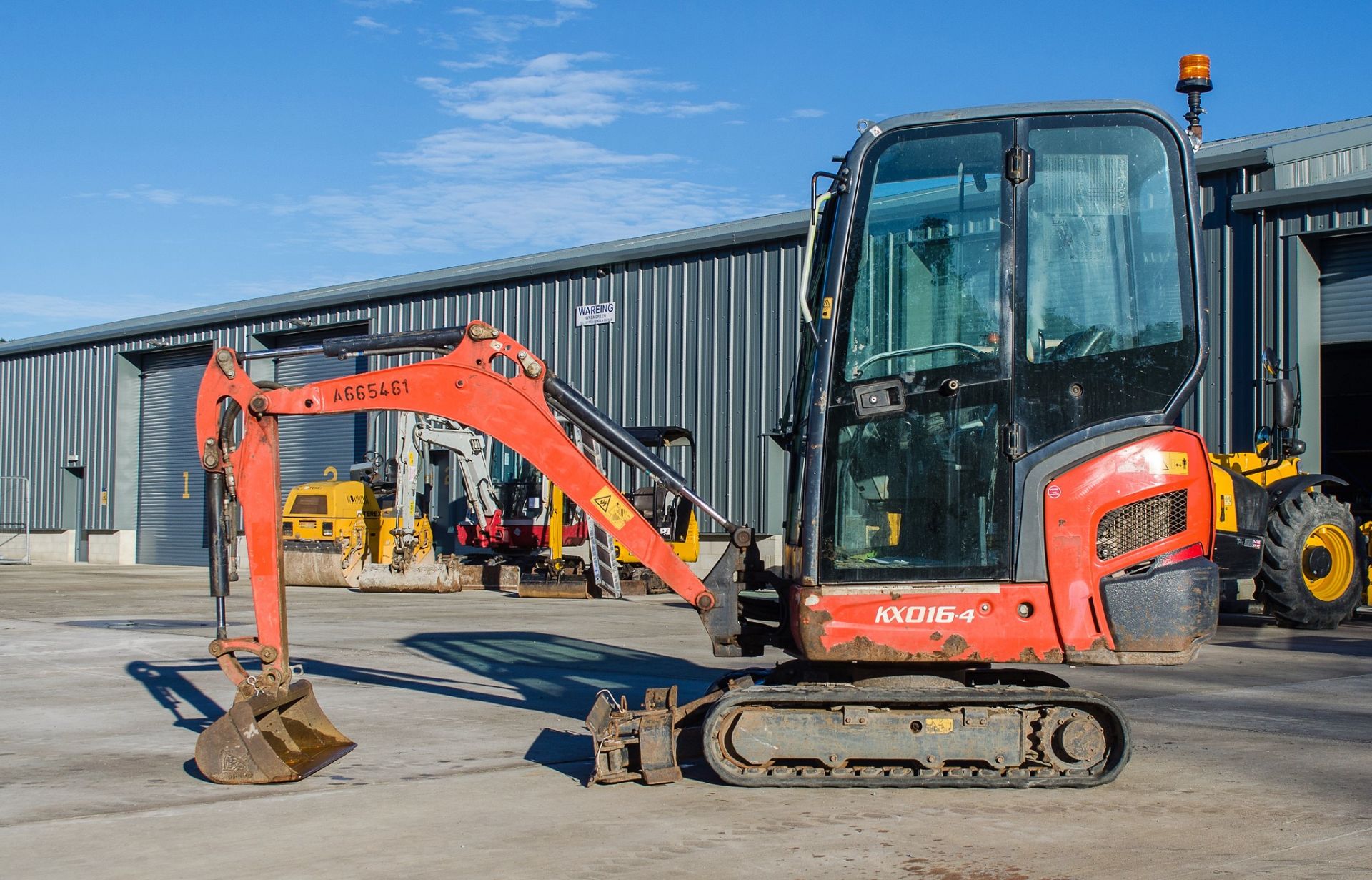 Kubota KX016-4 1.5 tonne rubber tracked mini excavator Year: 2015 S/N: 58688 Recorded Hours: 1736 - Image 7 of 19