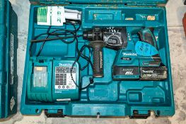 Makita DHR242 18v SDS rotary hammer drill c/w charger, battery & carry case 14108160