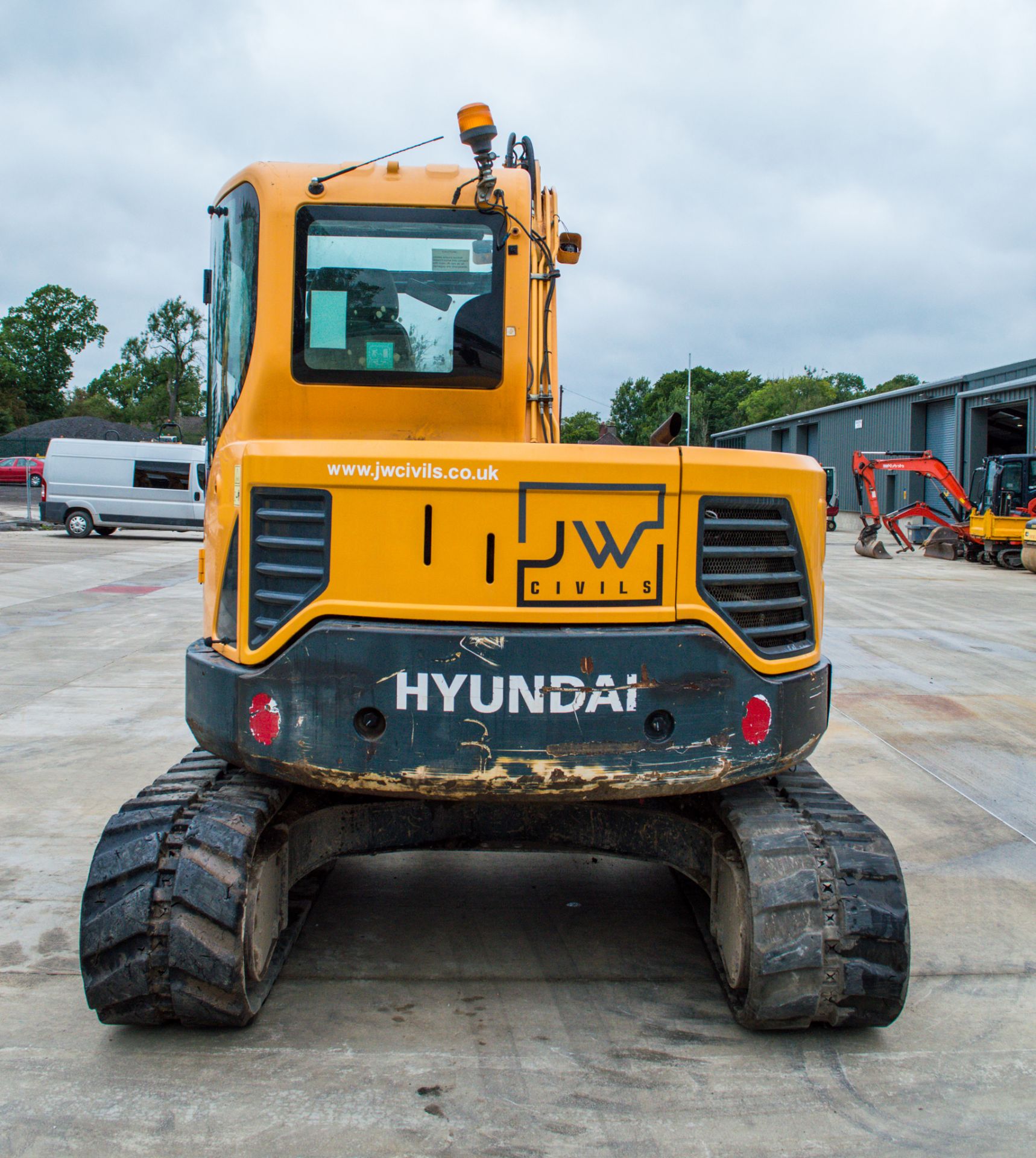 Hyundai Robex 80 CR-R 8 tonne rubber tracked excavatorYear: 2014S/N: 00720Recorded Hours: 5384c/w - Image 6 of 17