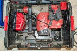 Milwaukee cordless SDS rotary hammer drill c/w charger & carry case ** No battery **