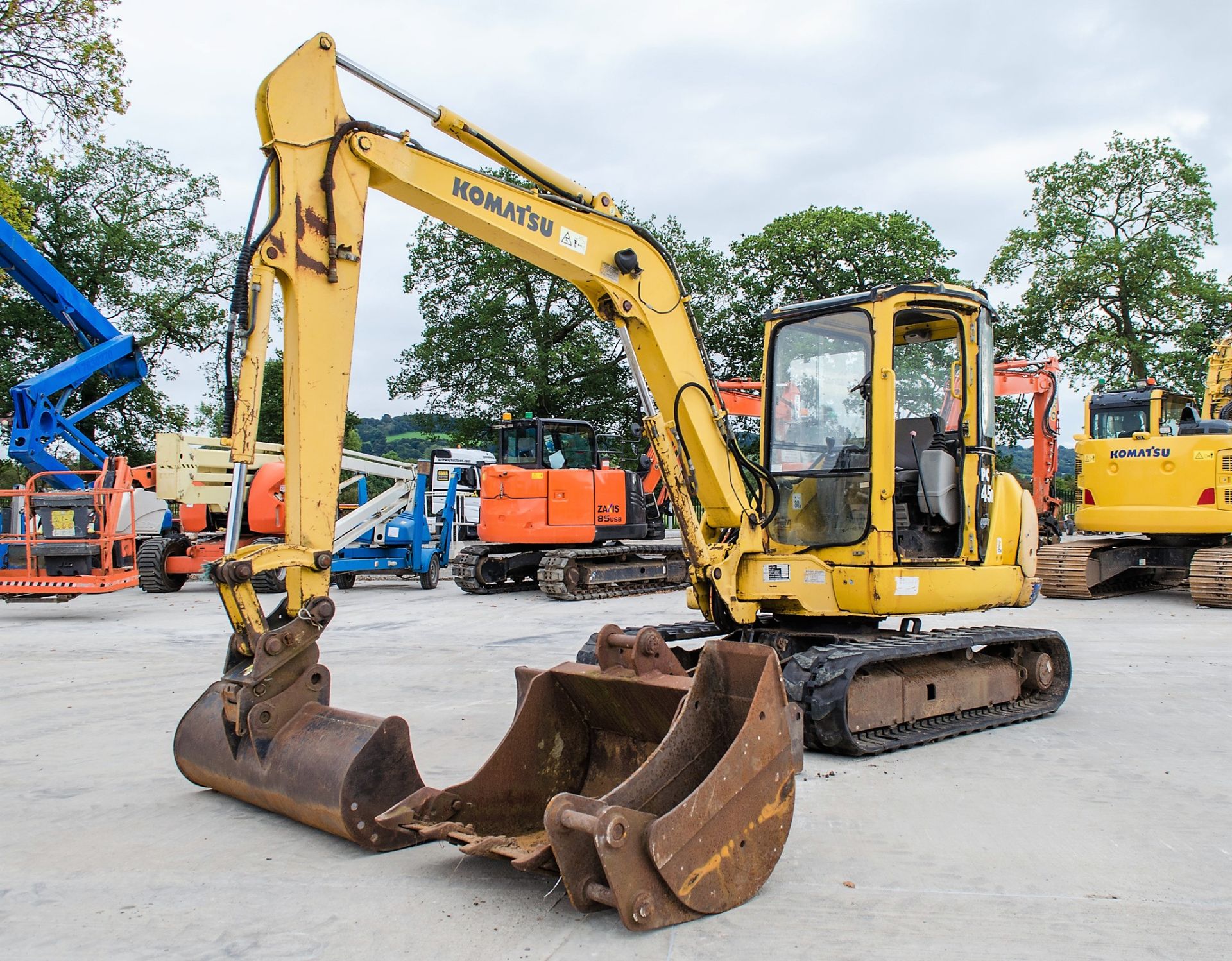 Komatsu PC45R 4.5 tonne rubber tracked mini excavator Year: 2004 S/N: 22289 Recorded Hours: 6109