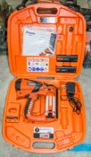 Paslode IM65 F16 nail gun c/w charger, 2 - batteries & carry case 04241048