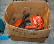 Box of Husqvarna T540XP petrol hedge cutter spares