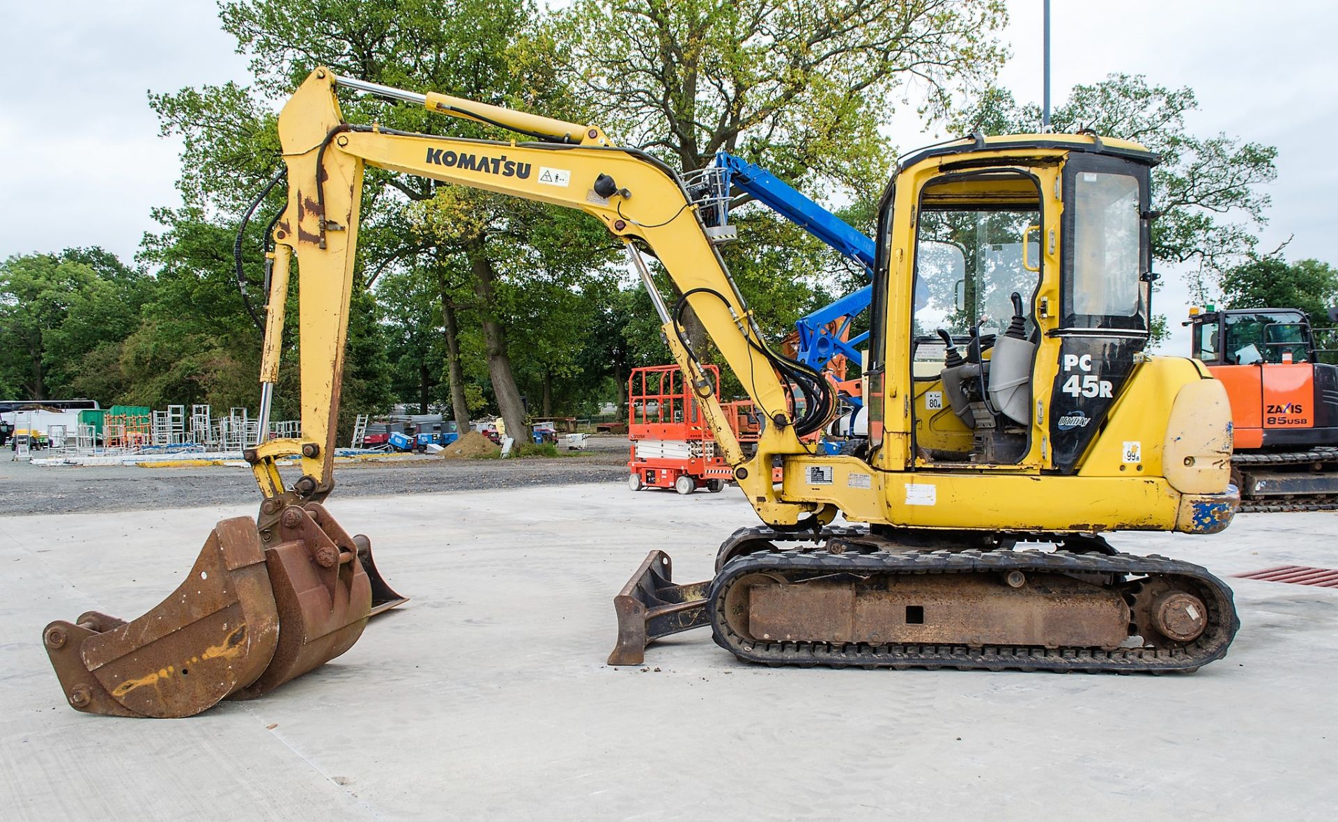 Komatsu PC45R 4.5 tonne rubber tracked mini excavator Year: 2004 S/N: 22289 Recorded Hours: 6109 - Image 6 of 20