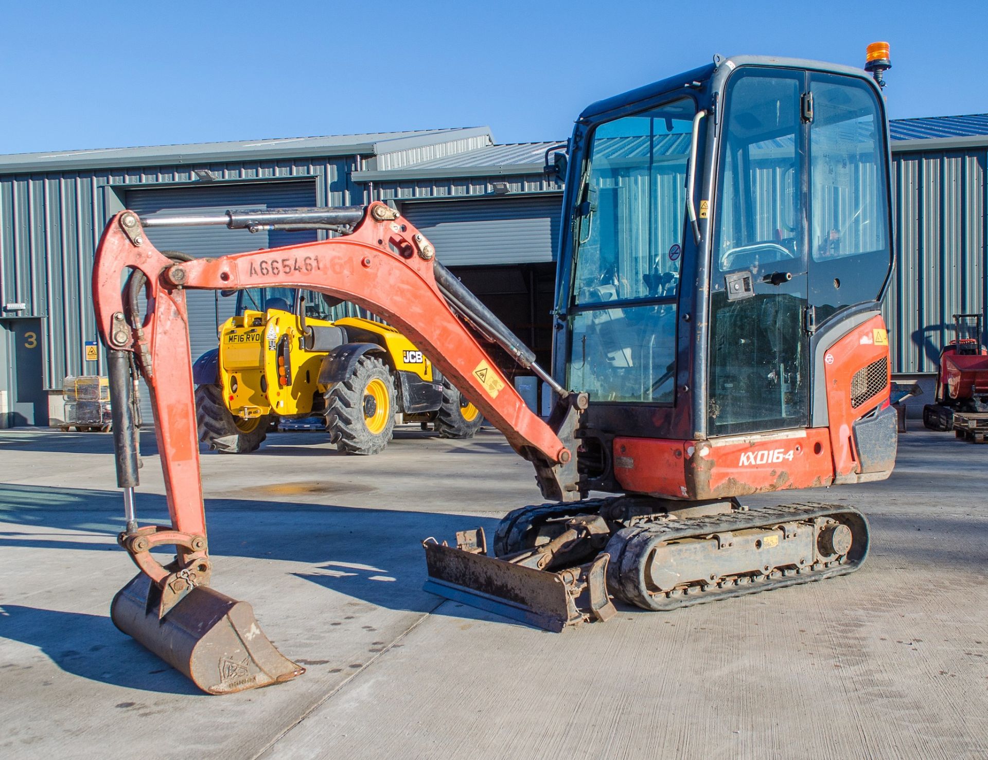 Kubota KX016-4 1.5 tonne rubber tracked mini excavator Year: 2015 S/N: 58688 Recorded Hours: 1736