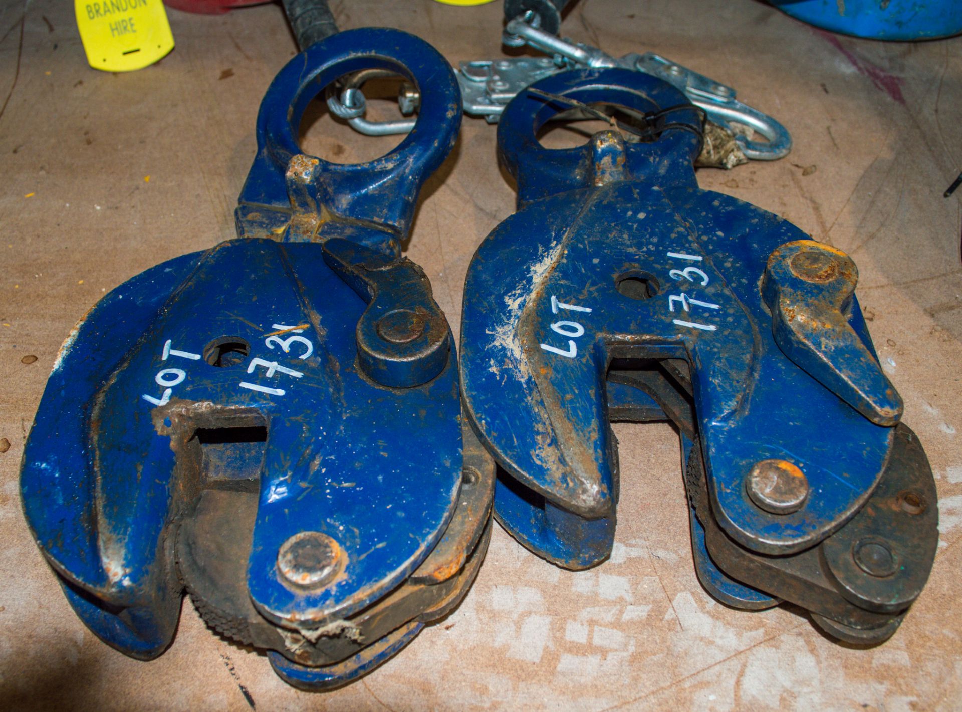 2 - plate lifting clamps