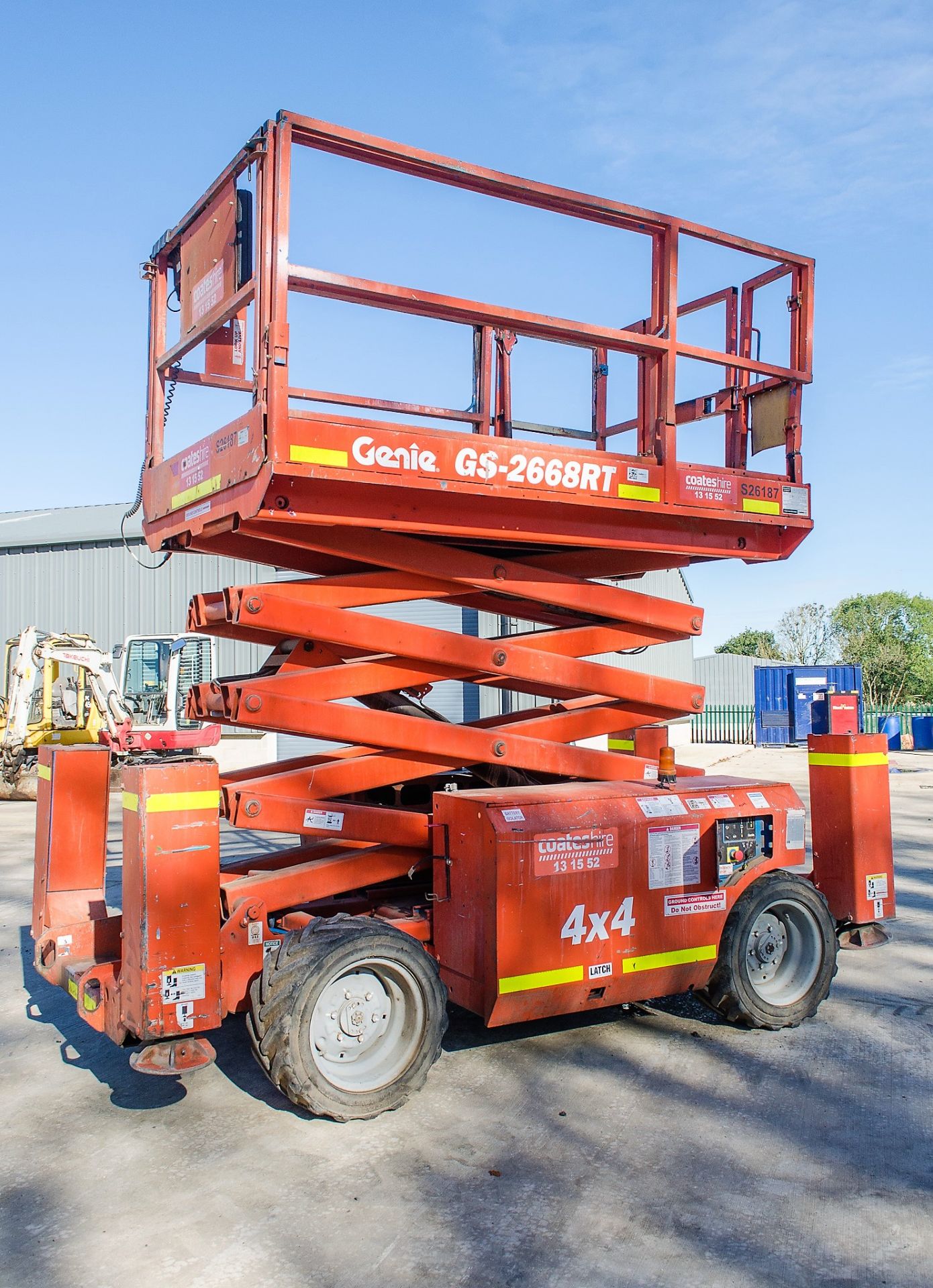 Genie GS - 2668 RT diesel driven 4 x 4 scissor lift  Year: 2006 S/N: GS6086-47270 Recorded Hours: - Image 7 of 18