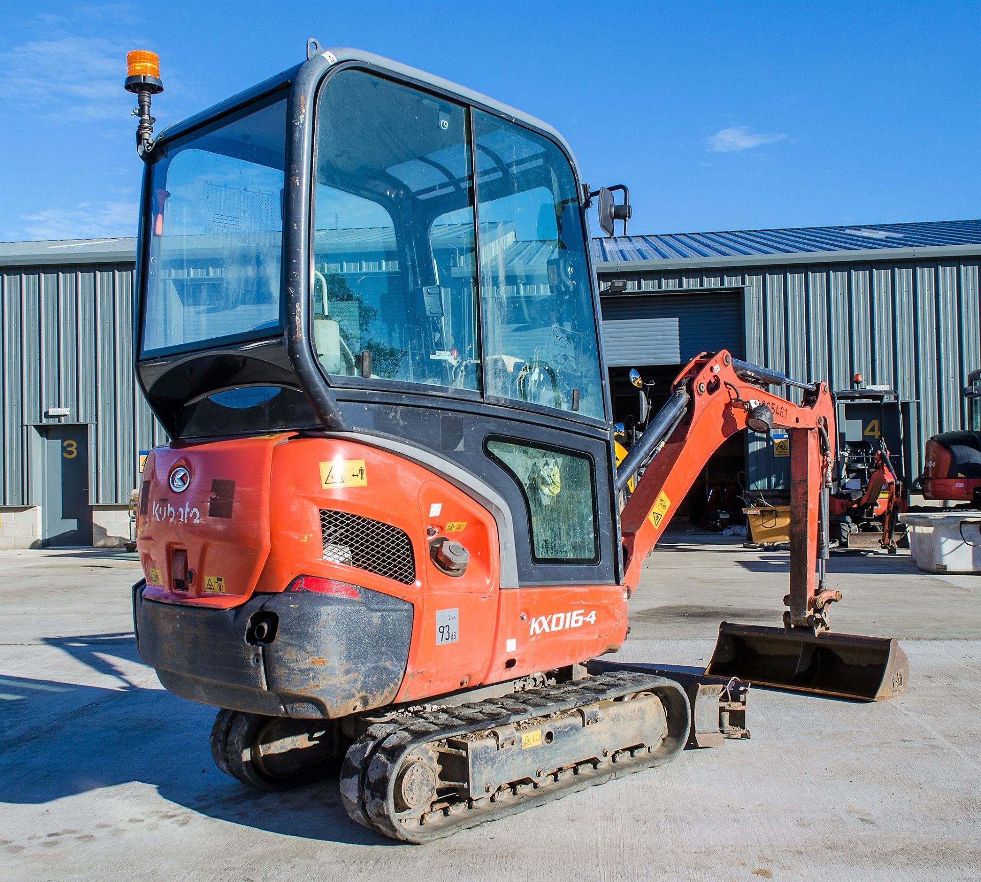 Kubota KX016-4 1.5 tonne rubber tracked mini excavator Year: 2015 S/N: 58688 Recorded Hours: 1736 - Image 4 of 19