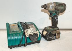 Makita 18v cordless 1/2 inch impact driver c/w battery & charger