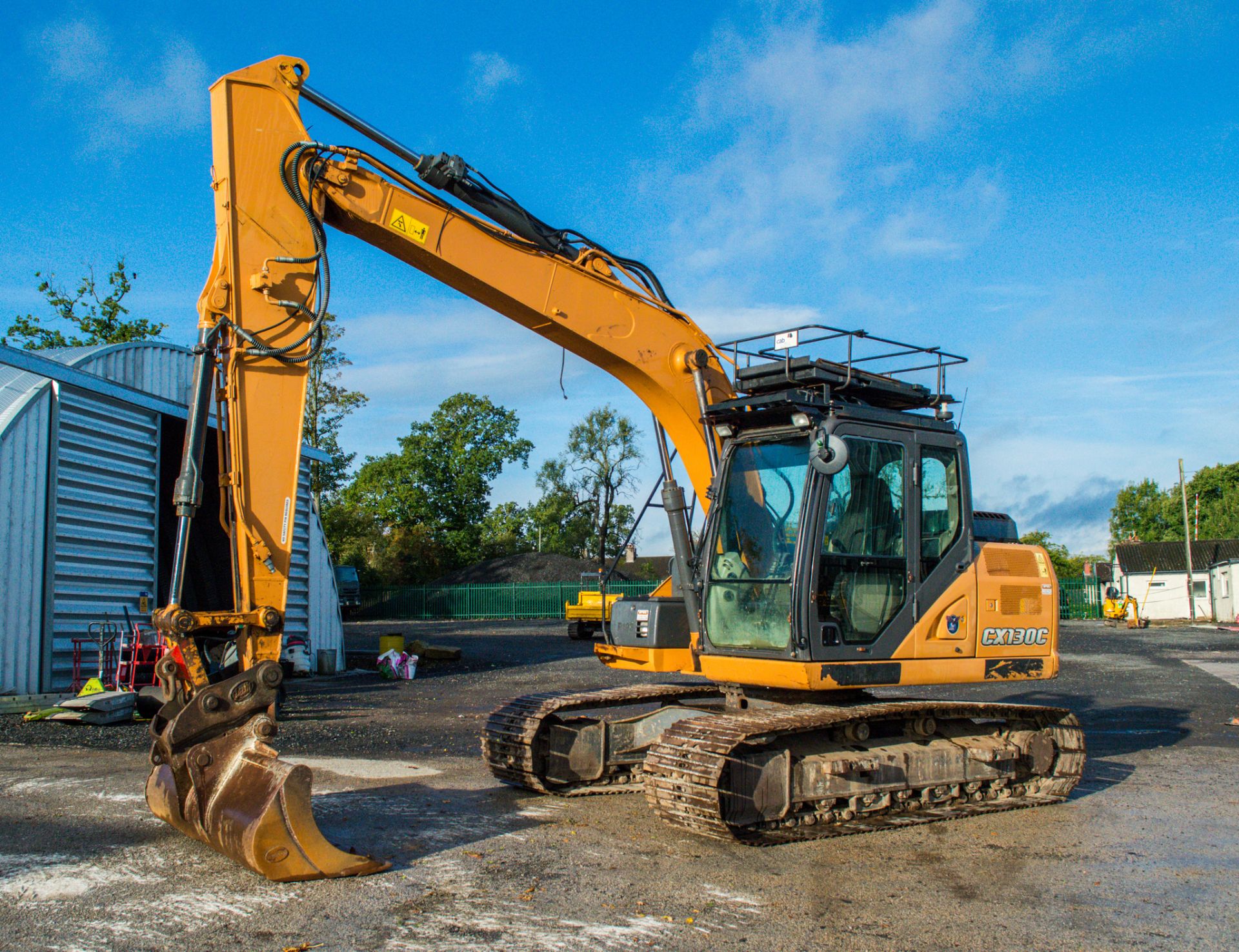 Case CX130C 14 tonne steel tracked excavator Year: 2014 S/N: 1205 Recorded Hours: 8730 piped,